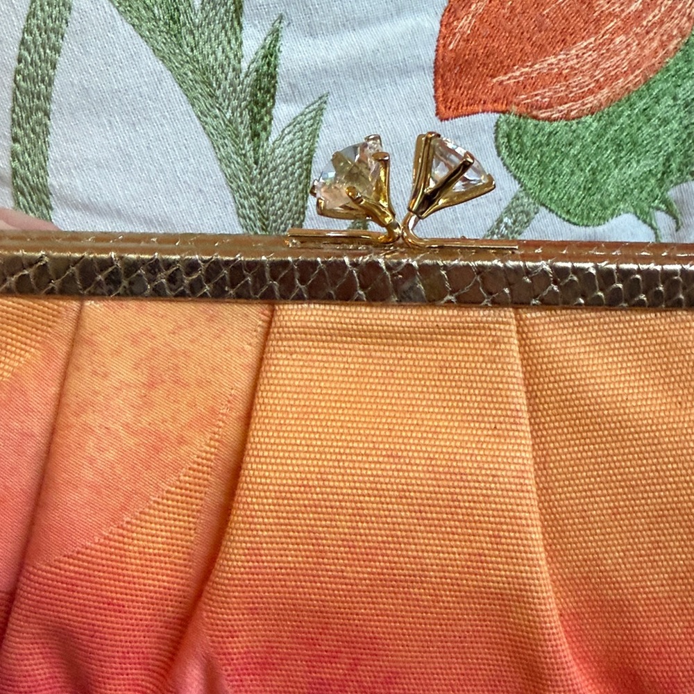 VINTAGE COACH KISSLOCK BAG 7553 GOLDEN PYTHON OPTIC SIGNATURE CANVAS LTD ED NWOT - Picture 10 of 15